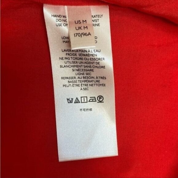 Free People Date Night Mini Dress Size Medium in Strawberry Combo Floral EUC - Picture 12 of 14